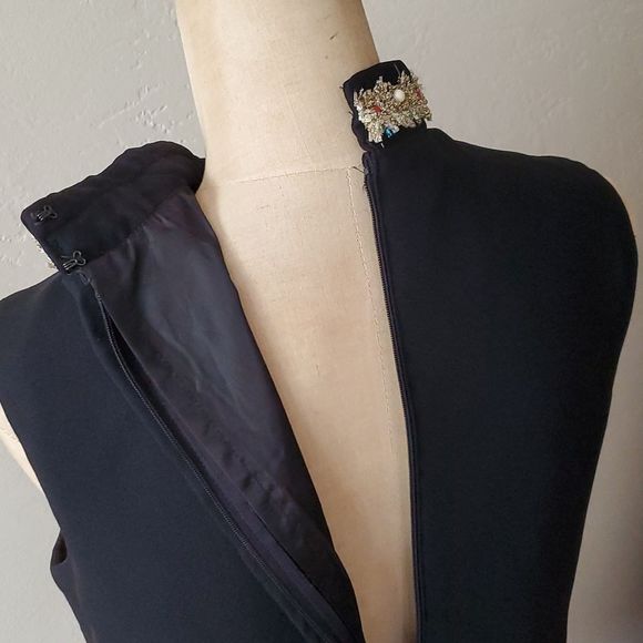 Amazing vintage 60s MOD holiday cocktail dress size  11 - Picture 8 of 10